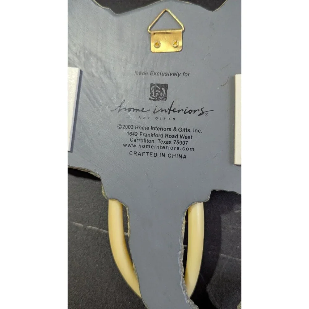 Home Interiors‎ Resin 2003 Elephant Head Wall Sculpture Decor Plaque